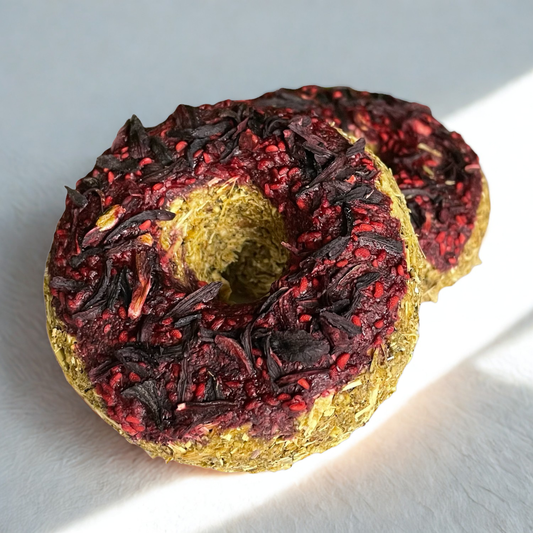 Raspberry Hibiscus Donut