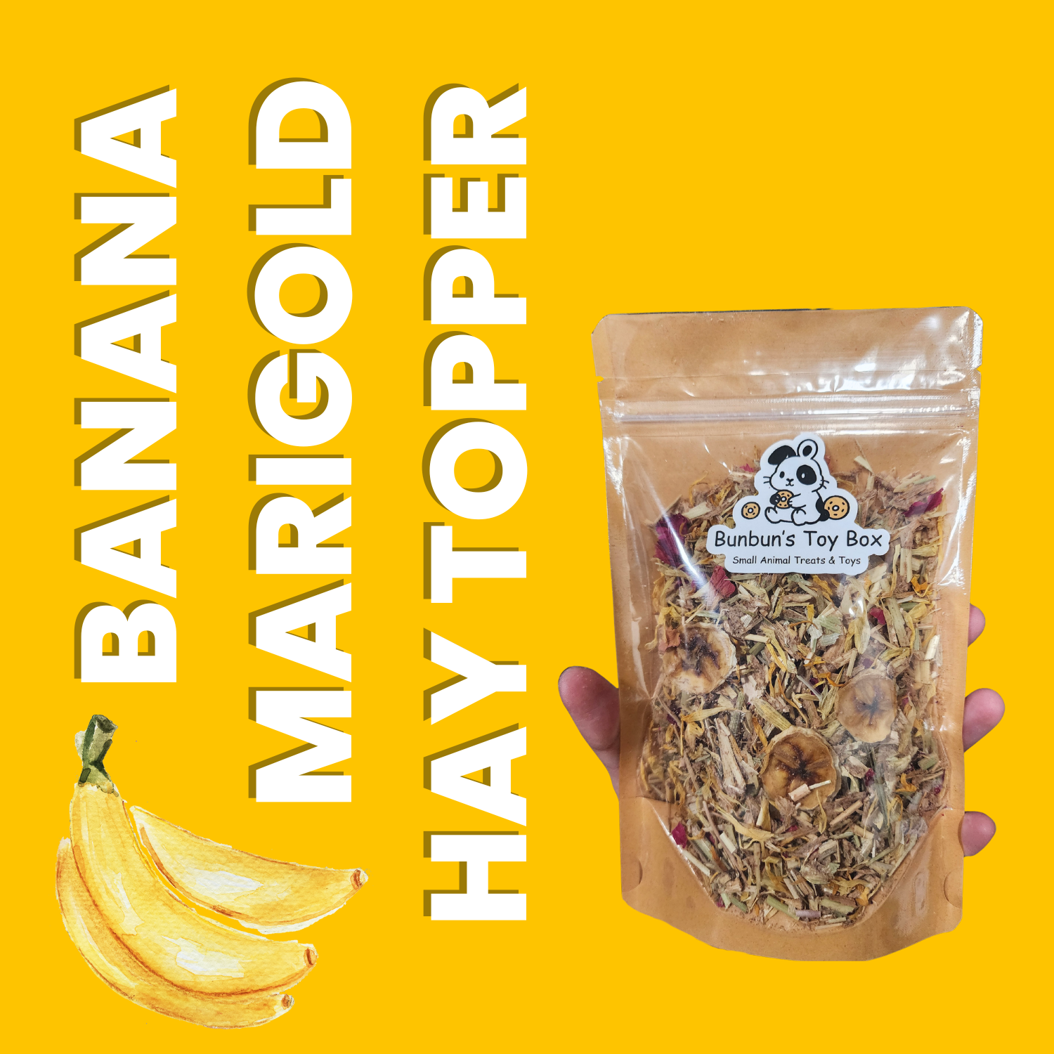 Banana Marigold Hay Topper 